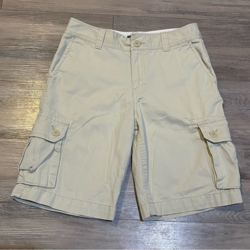 Vintage Y2K Polo Ralph Lauren preppy cotton chino khaki cargo shorts size 14